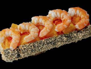 Суші хот дог з креветкою