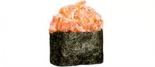 Гункан з лососем (70г)