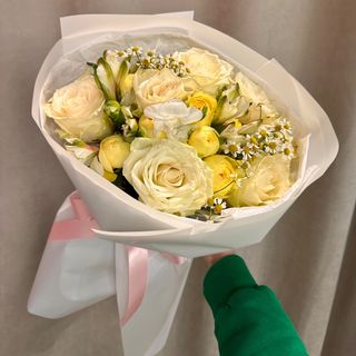 Букет квітів «Ванільний ранок»