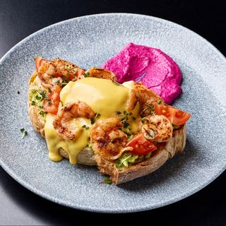 Авокадо тост з креветками (250г)