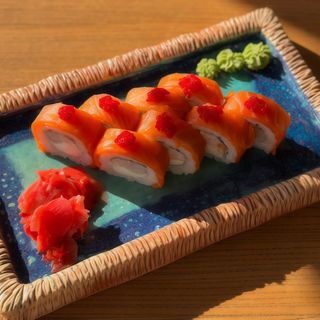 Лосось з креветкою