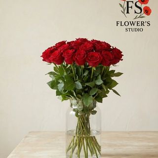 Троянда червона, 90см експроер