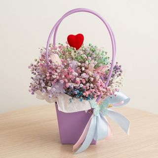 Сумочка з кольоровою гіпсофілою