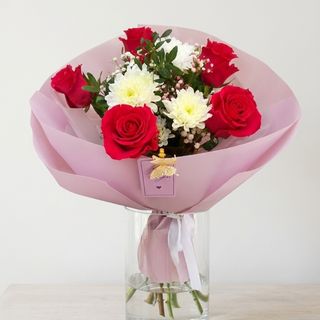 Букет  з 5 шт троянди Готча.