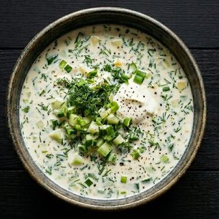 Окрошка з курочкою