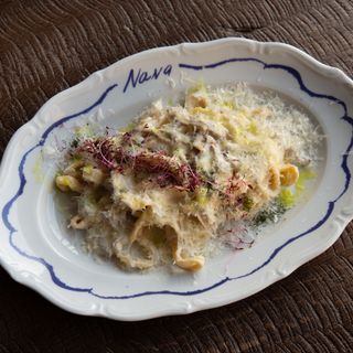 Паста альфредо з гливами
