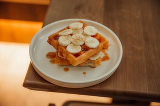 Бельгійська вафля-карамель та банан (250г)