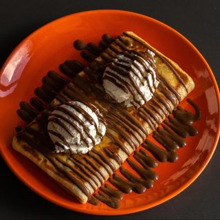 Nutella-морозиво-банан