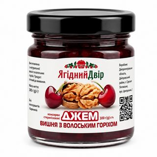 Джем Вишня з волоським горіхом (40г)