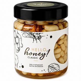 Мед класичний із горіхами (230г)