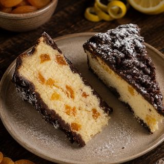 Класичний сирник з курагою
