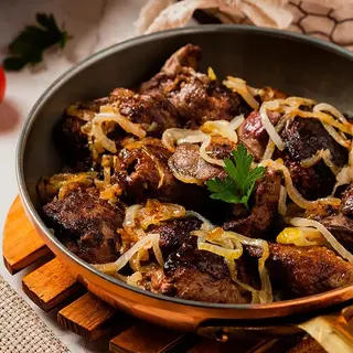 Печінка куряча смажена (100г)