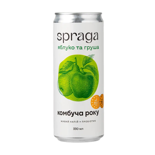 Комбуча SPRAGA Яблуко та груша (330 мл)