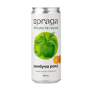 Комбуча SPRAGA Яблуко та груша (330 мл)