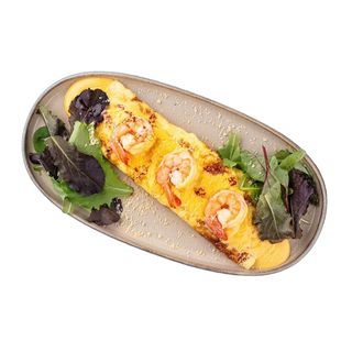 Омлет з креветками і сирним соусом (250 г)