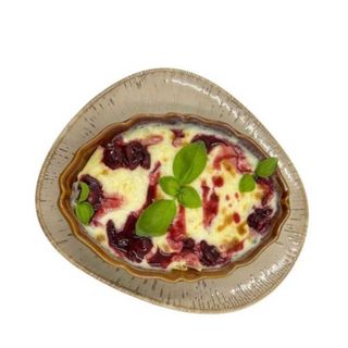 Міні млинці з сиром, запечені з заварним кремом і вишнями (220 г)