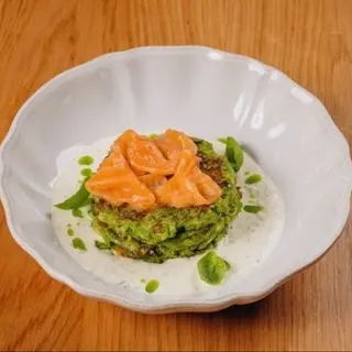 Кабачкові оладки з лососем (280г)