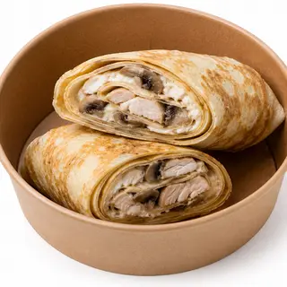 Млинці з куркою та грибами