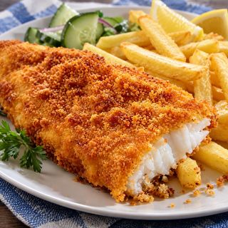 Fried Fish Fillet with Chips