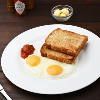 Two Eggs With Toast
