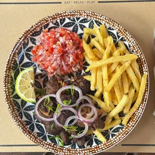Fried Goat meat 