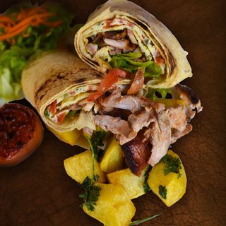 Meza Shawarma Breakfast Wrap 