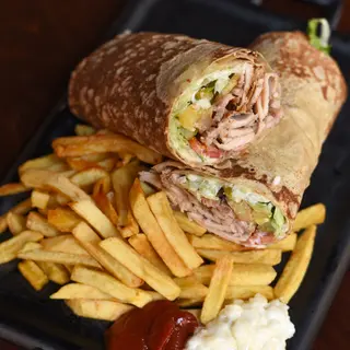 Chicken Saj Wrap 