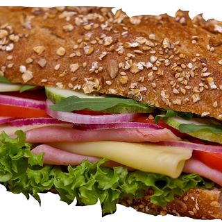 Ham and cheese (with sauce)