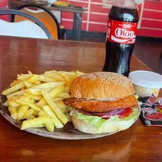 G.Chicken Burger Combo