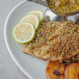 Herb crusted Tilapia