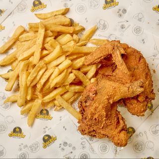 1/2 Chicken + Regular Chips