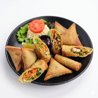 Spring Rolls & Samosa