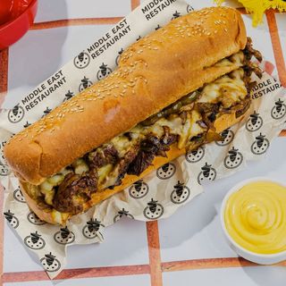 Philly Steak Sandwich With Chips