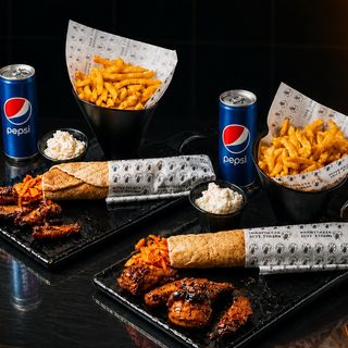 Double Shawarma Box With Wings