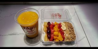 Granola bowls + juice