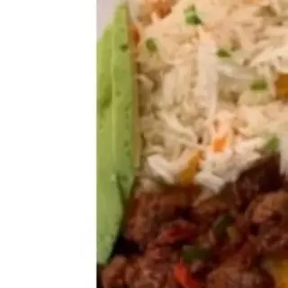 Stir fried liver +vegetable rice