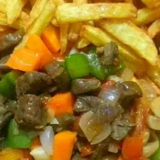 Liver+masala chips