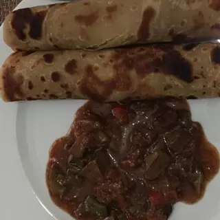 Chapati and liver