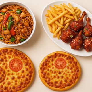 Pizza, Lollipops and Noodles Combo