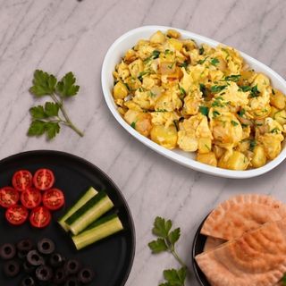 Eggs and potato