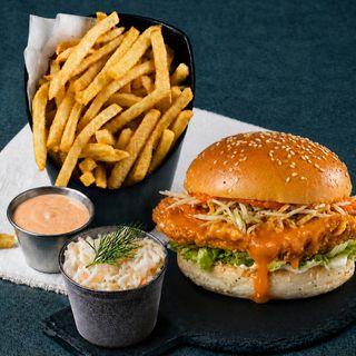 Buffalo Crunch Burger