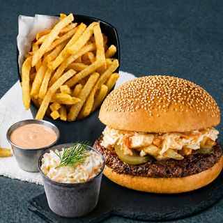 Middle East Beef/Chicken Burger