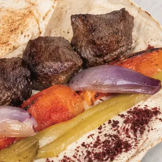 beef skewer wrap