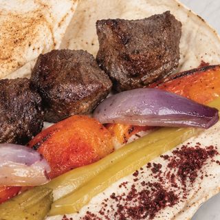 beef skewer wrap