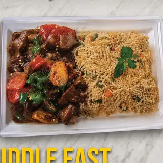 Pan fried Goat meat