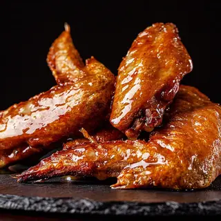 Honey glazed chicken wings