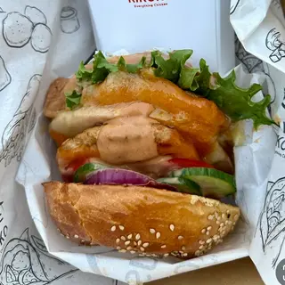 2 Classic chicken Burgers+2 Fries+2 Soda