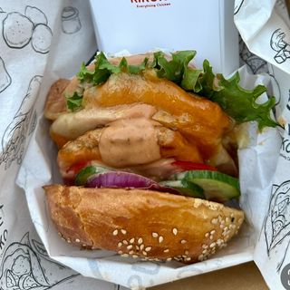 2 Classic chicken Burgers+2 Fries+2 Soda