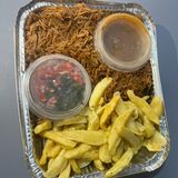 Chips + pilau + Gravy +soda