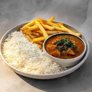 White Rice-Chips Bowl